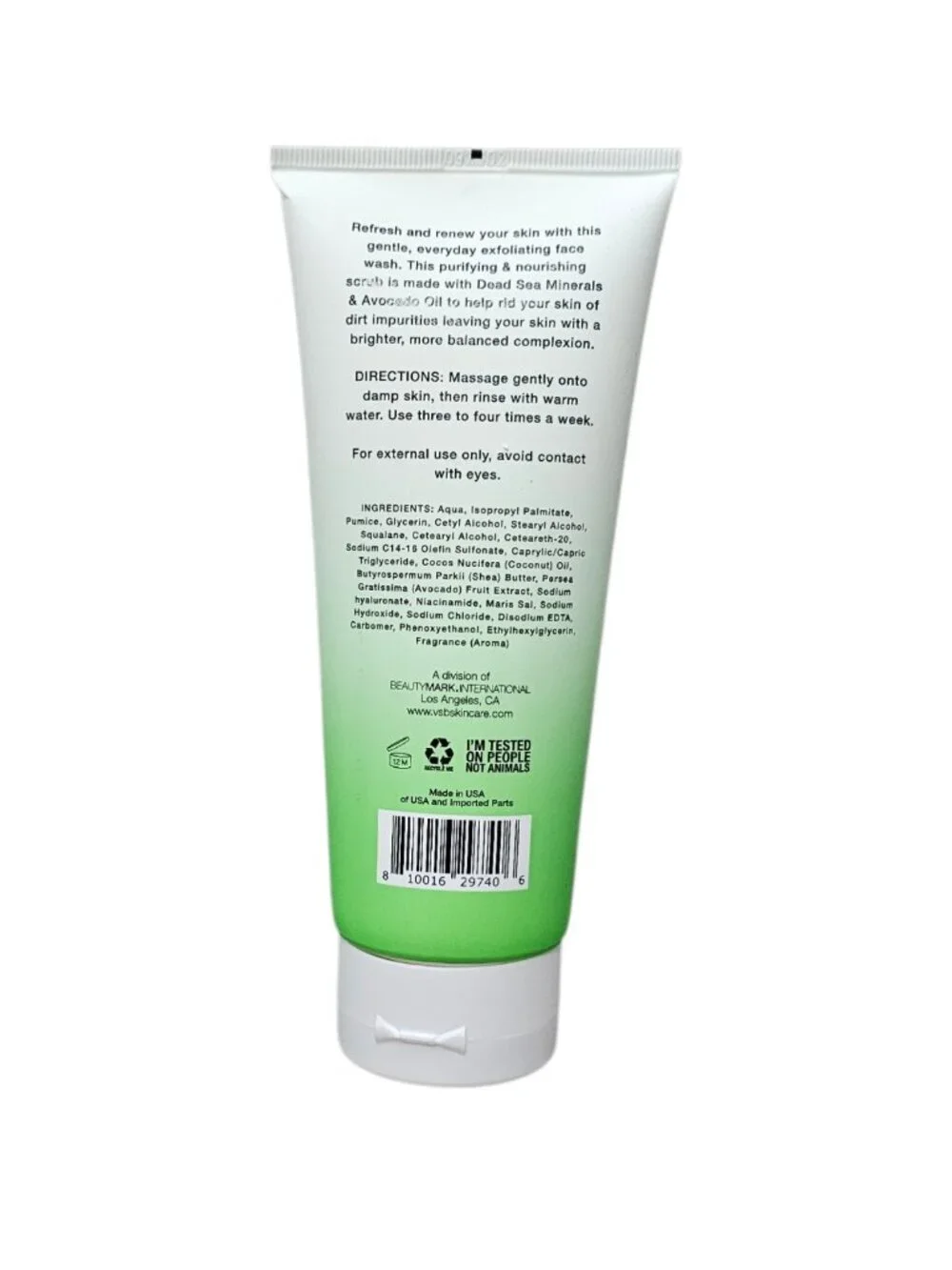 Vitamins and Sea Beauty Dead Sea Minerals Avocado Purifying Facial Scrub